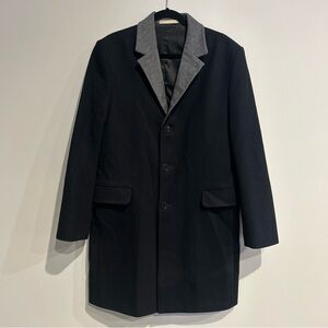 MICHAEL Michael Kors Black Wool Blend Coat